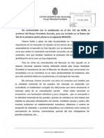 Moción PSOE Granada apoyo Mercado San Agustín 