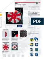 Compact Series Type HCFB / HCFT (Plastic Impellers) : Plate Mounted Axial Flow Fans