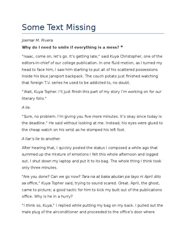 Edited (Some Text Missing) | PDF | Leisure