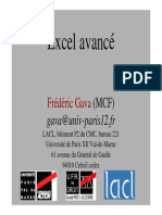 Cours Excel Avance