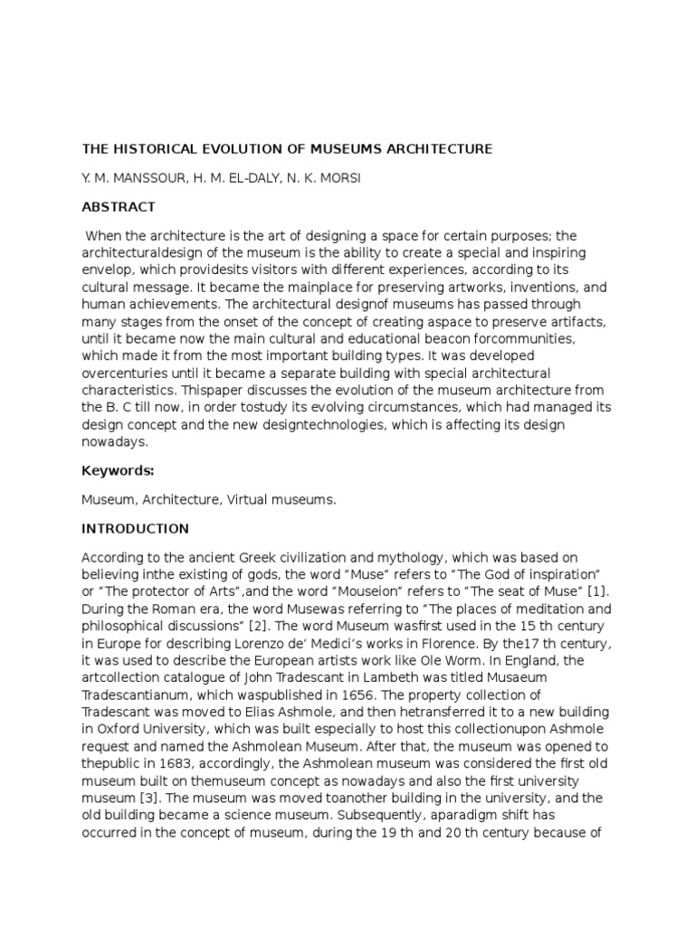 Evolution of Museum Architecture | PDF | British Museum | Museum