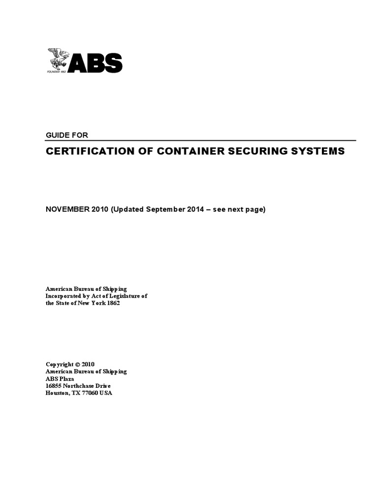 Container Securing Guide E-Sept14 | PDF | Audit | Industries