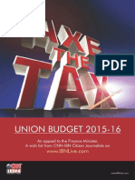 Axe the Tax - Union Budget 2015-16