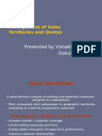 Presented by Vishakh.S Gokul Ram: Management of Sales Territories and Quotas