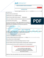 Santos Dumont English Assessment: Mock Test