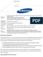 Samsung Electronics SWOT Analysis 2015 - Strategic Management Insight