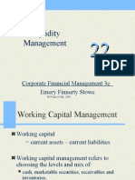 Liquidity Management: Corporate Financial Management 3e Emery Finnerty Stowe