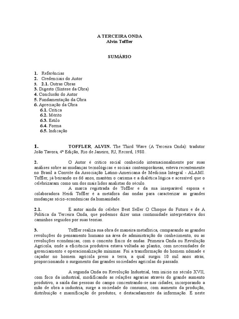 a terceira onda alvin toffler pdf download