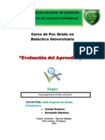 Evaluación Del Aprendizaje