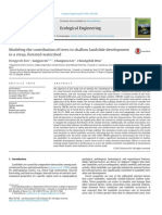 Modeling The Contribution of Trees To Shallow Landslide Development in A Steep Forested Watershed 2013 Ecological Engineering