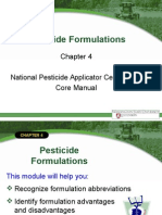 Pesticide Formulations: National Pesticide Applicator Certification Core Manual