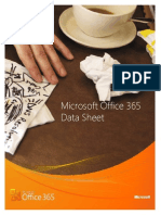 Microsoft Office-365 - Hoja de Datos Ingles