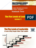 Lesson 5 - The Five Levels of Leadership