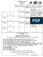 Legion Calendar March 2015