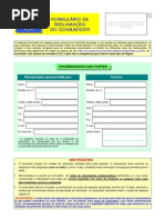 formulario europeu reclamacao