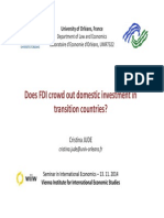 Does Fdi Crowd Out Domestic Investment in Transition Countries