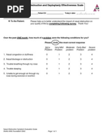 SNOT-22 Questionnaire for Nasal Disorders | PDF | Fatigue (Medical ...