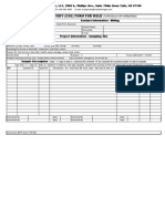 Chain of Custody (Coc) Form For Mold: (Tape/Bulk or Airborne)