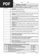 Cell Organelles Worksheet KEY | Organelle