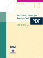 Programa de Estudio Educación TecnológicaTécnico Profesional 1° medio