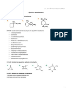 Ejercicios cicloalcanos química orgánica