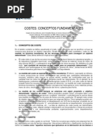 Costes, Conceptos Fundamentos