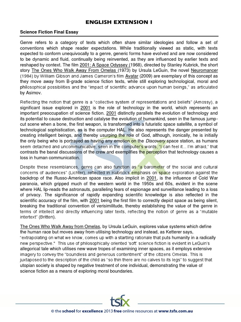 HSCEnglish Extension 1 Module A Yr 12Essays and Projects5212 PDF Test (Assessment