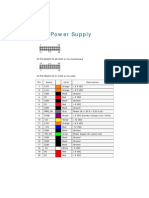 ATX Power Supply: Pin Name Color Description