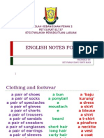 English Notes for UPSR 2015