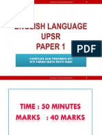 UPSR English Paper 1 2015
