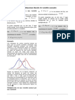 Combinacion Lineal de Variables Normales