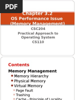 CSC204 - Chapter 3.2 OS Performance Issue (Memory Management) - New