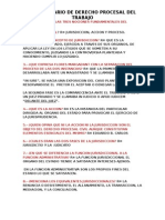 Derecho Procesal Del Trabajo Preguntas Del Primero 1 Al 5