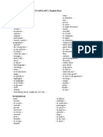 Unit 2: 3º ESO - VOCABULARY (English Plus)