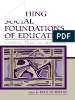 Social Foundations of Education