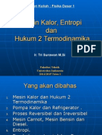 Bab18 Mesin Kalor, Entropi Dan Hukum 2 Termodinamika1