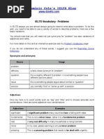 IELTS Vocabulary - Problem