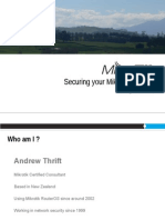 Securing Mikrotik Networks