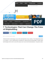 7 Technologies That Can Change the Future of Shipbuilding