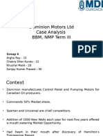 Dominion Motors Case Analysis