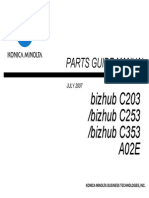 PARTS GUIDE MANUAL bizhub C203