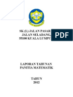 Laporan Tahunan Panitia Matematik 2012