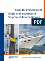 Handbook For Inspection of Ships and Issuance of Ship Sanitation Certificate
