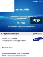 DEFCON 18 Avraham Modern ARM Exploitation