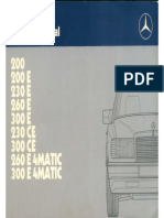 Mercedes-Benz W124 Owner's Manual