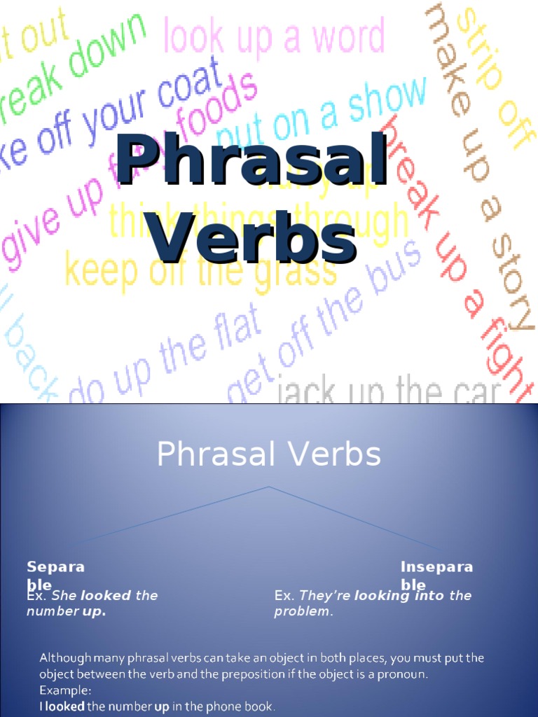 Understanding Phrasal Verbs Explained | PDF