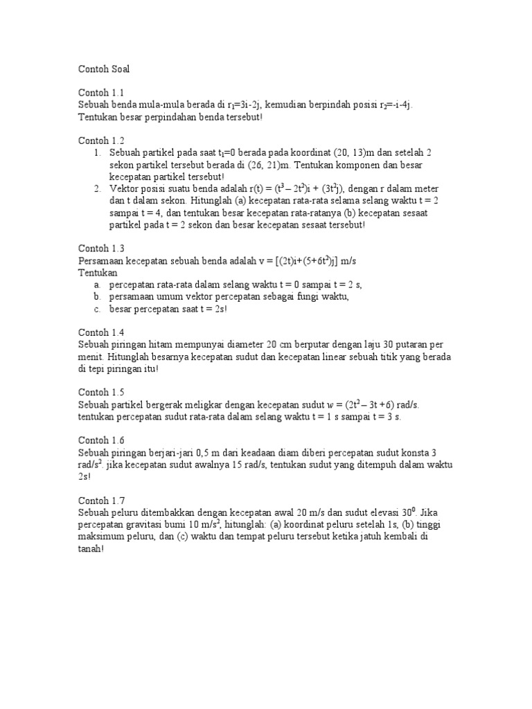 Contoh Soal