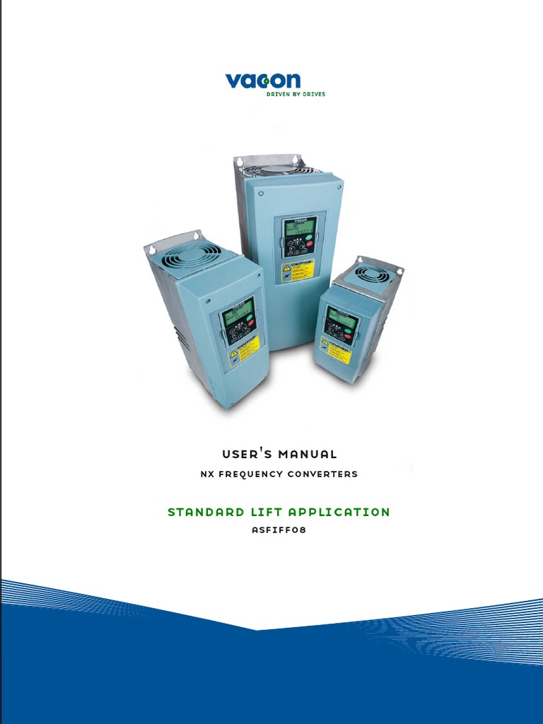 Vacon NX Lift Application Manual | PDF | Acceleration | Parameter ...