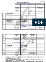 Tentative Exam Calendar-2015: Month