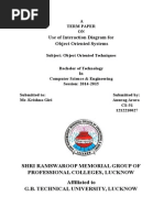Use of Interaction Diagram For Object Oriented Systems